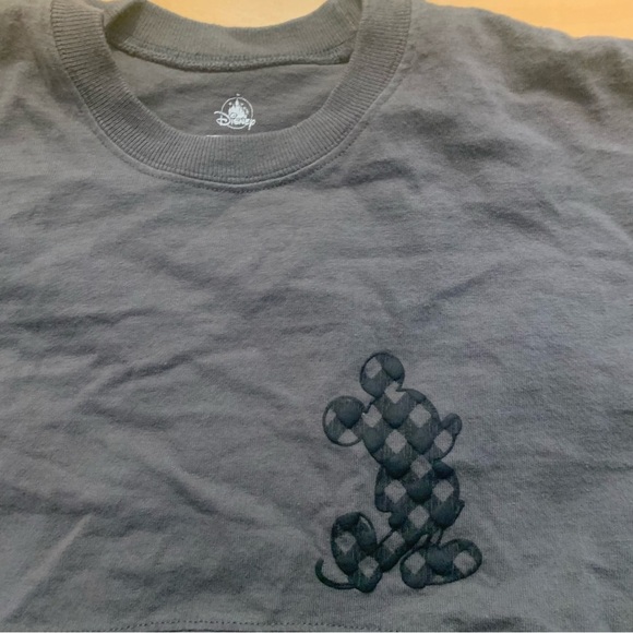 Disney Spirit Jersey Womens Size Extra Small (XS) Black Gray Mickey Mouse Flaw - Picture 3 of 9